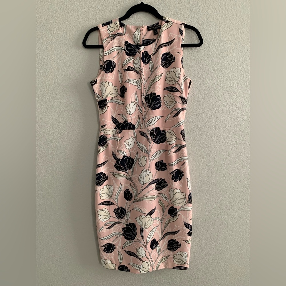 Banana Republic, Dress, Pink, Blue and White, Floral, 2